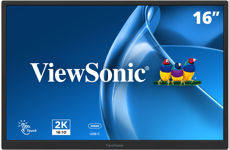 ViewSonic TD1617A-2K 16” WQXGA 165Hz Multi-Touch Portable Monitor